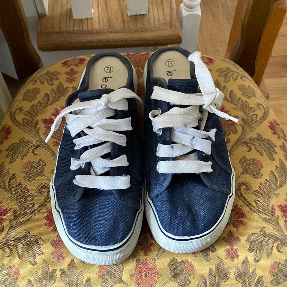 Le Chateau Slip On Platform Jean Sneakers